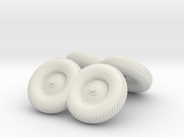 A15 To 17-Folded Wheels in White Natural Versatile Plastic