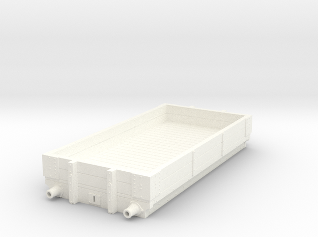 LNWR 2 plank Diagram 2 in White Processed Versatile Plastic