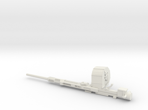 1/16 Oerlikon 20mm cannon in White Natural Versatile Plastic