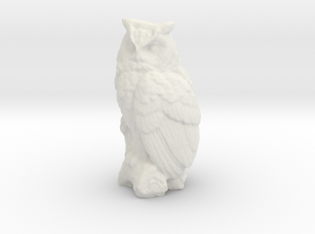 S Scale Owl in White Natural Versatile Plastic