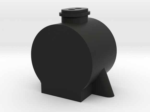 TWR Large Double Chimney Smokebox in Black Natural Versatile Plastic