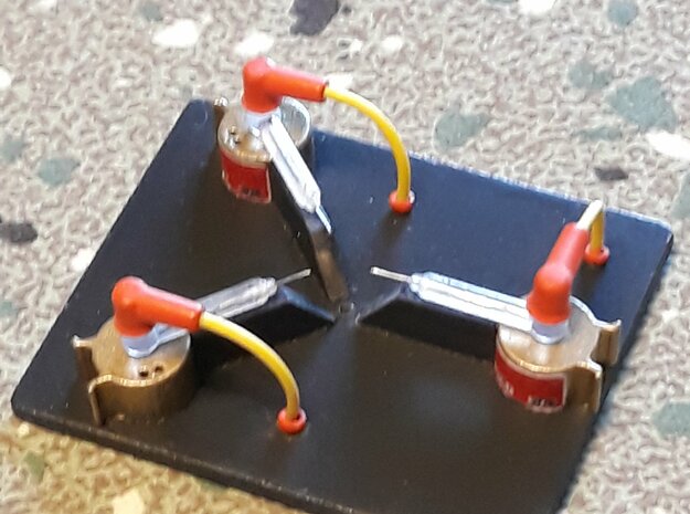 2/2 eaglemoss 1:8 delorean BTTF Flux capacitor  in Tan Fine Detail Plastic