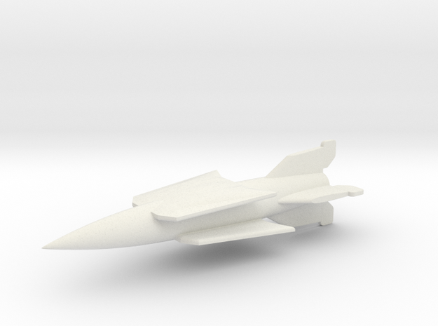 (1:285) V-2 Rakete mit Doppeldeckerflügel in White Natural Versatile Plastic