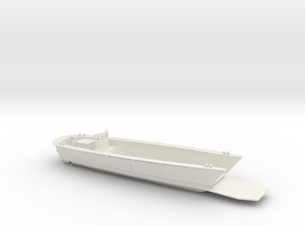 1/72 Scale IJN Daihatsu Landing Craft LS Ramp Down in White Natural Versatile Plastic