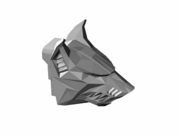 Wolf Head for Armiger-scale Knight in Smooth Fine Detail Plastic