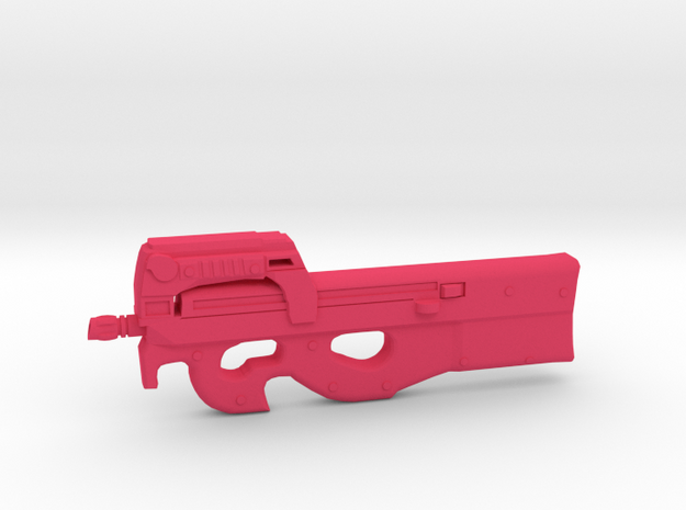P90 gun  in Pink Processed Versatile Plastic