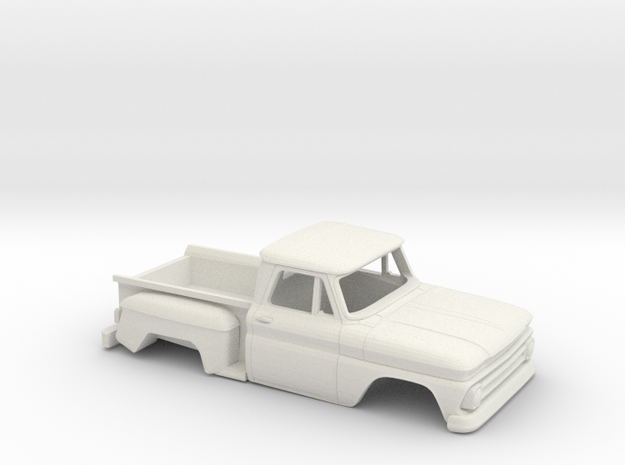 1/32 1963-66 Chevrolet C-10 Stepside Shell in White Natural Versatile Plastic