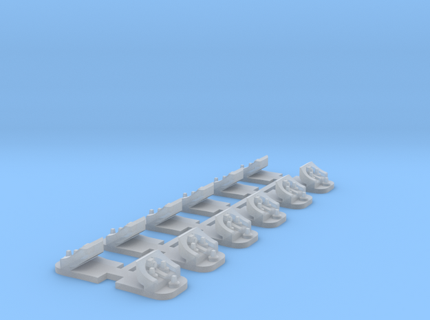 12 Supports de rail (V ou DC) in Smooth Fine Detail Plastic