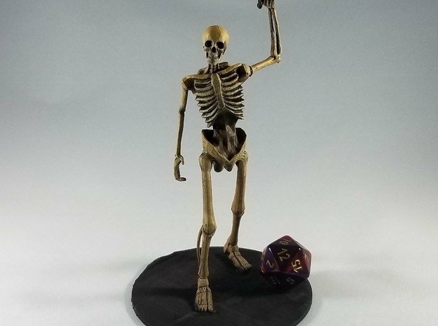 Giant Skeleton in Tan Fine Detail Plastic