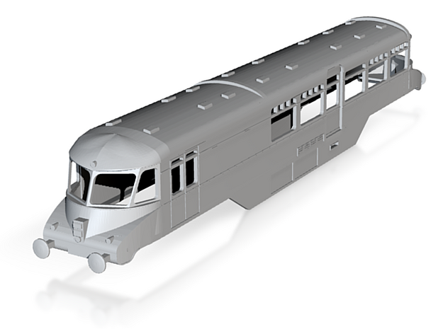 o-148fs-gwr-railcar-no18 in Tan Fine Detail Plastic