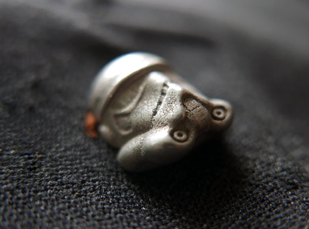 Stormtrooper Lapel Pin in Polished Nickel Steel
