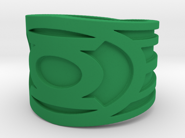 Green Lantern Ring  in Green Processed Versatile Plastic: 10.5 / 62.75