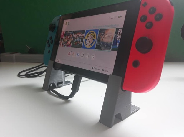 Nintendo switch dock in Red Processed Versatile Plastic