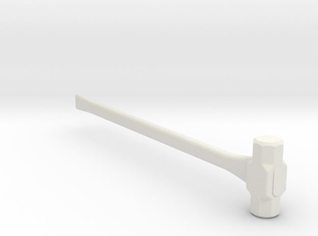 Sledgehammer 1:6 Scale in White Natural Versatile Plastic