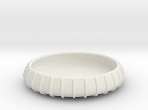 YZY coaster catch all bowl in White Natural Versatile Plastic
