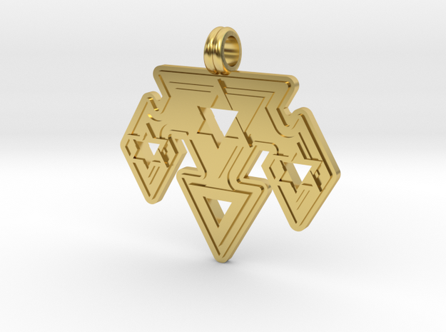 Triangles in Polished Brass