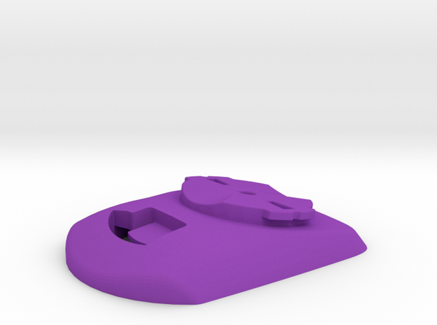 Wahoo Elemnt Bolt to Garmin Adaptor - 10deg in Purple Processed Versatile Plastic