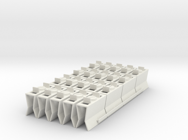 HIC Side Pipe Top in White Natural Versatile Plastic