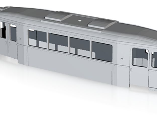 Gehäuse Crede ZR Triebwagen Üstra in Tan Fine Detail Plastic