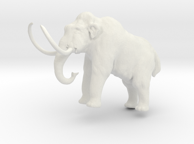 Woolly Mammoth ver4 in White Natural Versatile Plastic