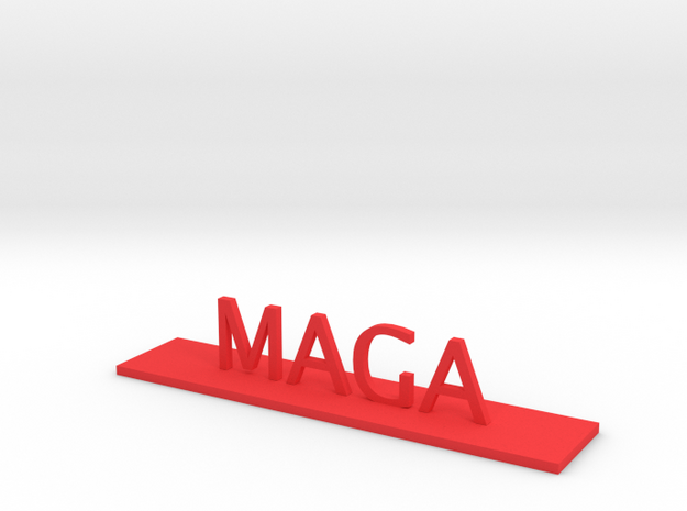 MAGA in Red Processed Versatile Plastic