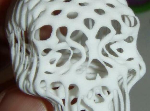Sugar Skull Candy Jewell Sculpt in White Natural Versatile Plastic