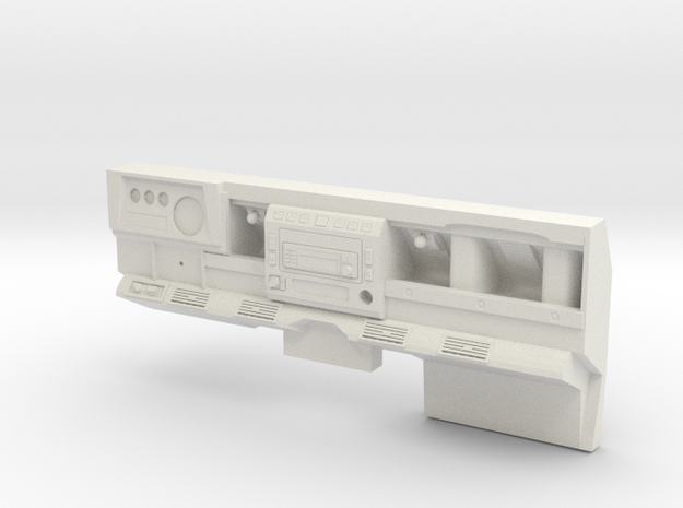 Defender D90 Dash Left Side Drive Highly detailed  in White Natural Versatile Plastic