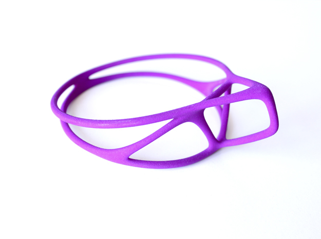 Cup Converter - size L in Purple Processed Versatile Plastic