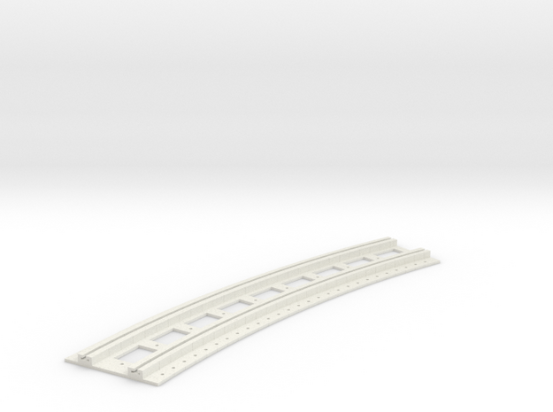 x-165bas-b2b-long-curved-r1-track-joiner-1a in White Natural Versatile Plastic