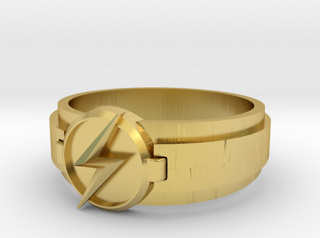Kid Flash Ring size 10 in Polished Brass