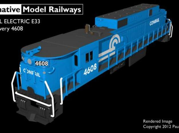 TTE3302 TT scale E33 loco - Conrail 4608 in Tan Fine Detail Plastic