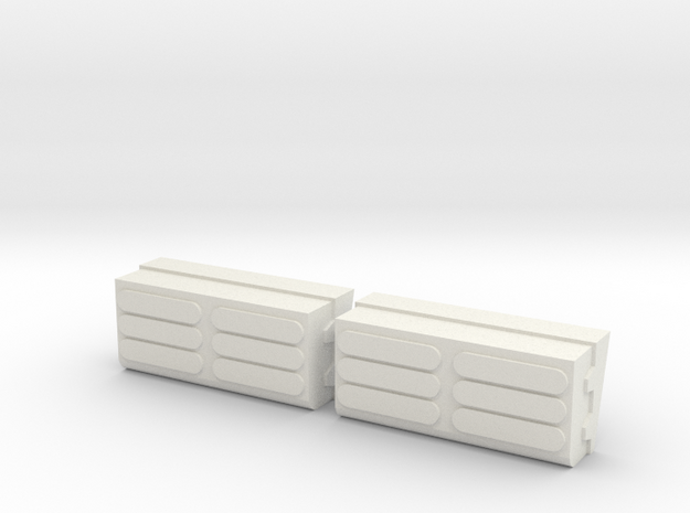 Convertible Boxes in White Natural Versatile Plastic