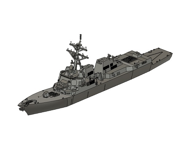 1/1250 USS Michael Murphy in Tan Fine Detail Plastic