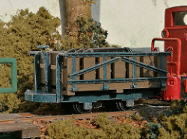 7mm scale Fauld wagon complete in Tan Fine Detail Plastic