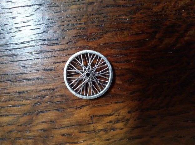 Drag wheel and tire 1/24 scale in Clear Ultra Fine Detail Plastic