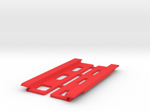 USB Sidecar for MiSTer Case Panels (2/2) (v1.1) in Red Processed Versatile Plastic