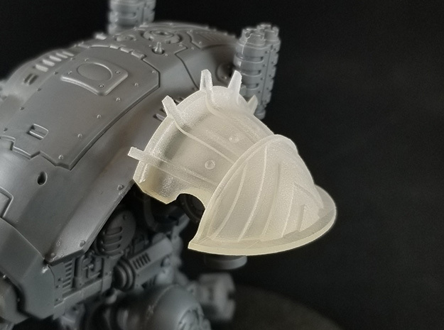 Small Knights - Renegade Shoulder Plate in Smoothest Fine Detail Plastic