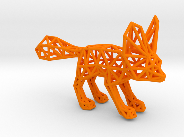 Fennec Fox (adult) in Orange Processed Versatile Plastic