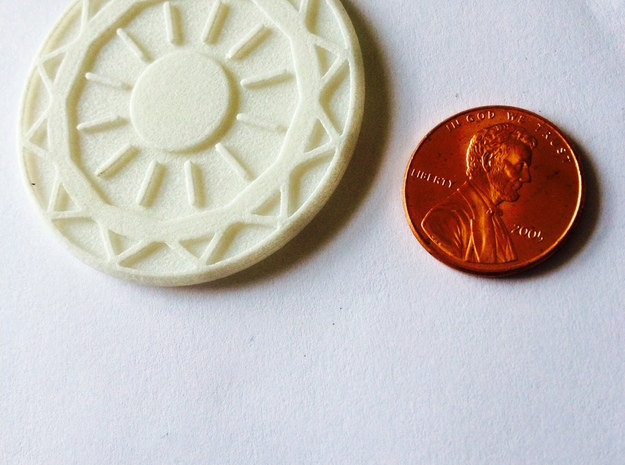 Sun And Leo in White Processed Versatile Plastic