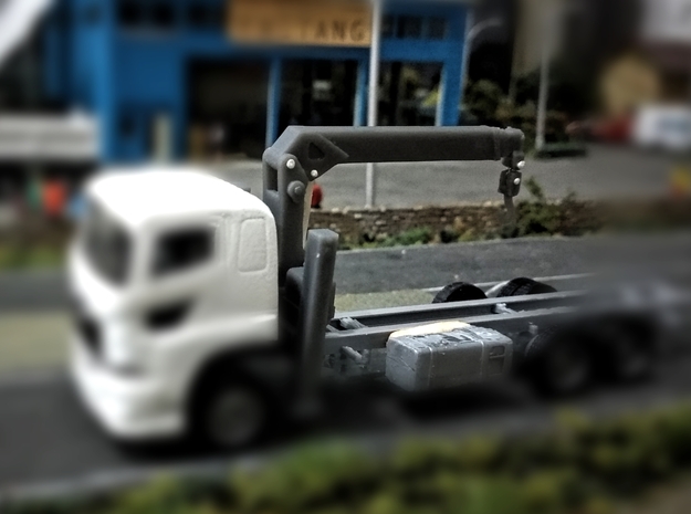 Truck Mounted Crane 5 ton in Tan Fine Detail Plastic