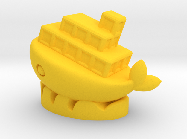 Smile Ship in Yellow Processed Versatile Plastic