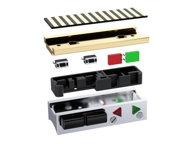 CU box switches holder in White Natural Versatile Plastic