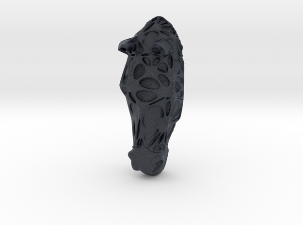 Horse Face + Half-Voronoi Mask (001) in Black PA12