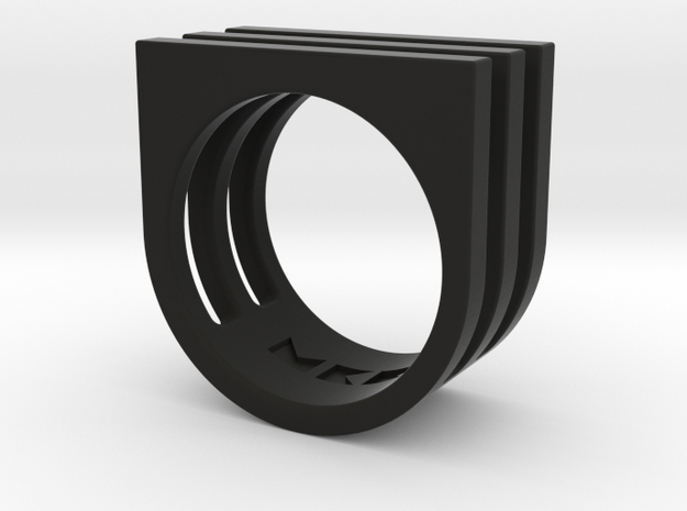 Ring - Triniti in Black Premium Versatile Plastic: 6 / 51.5