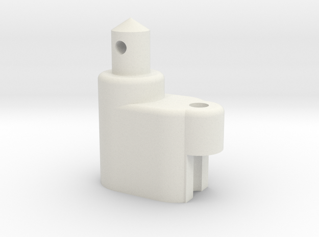 ZC-118 Individual Battery Post & Antenna in White Natural Versatile Plastic