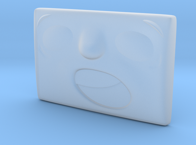 Small Surprised Face in Smoothest Fine Detail Plastic