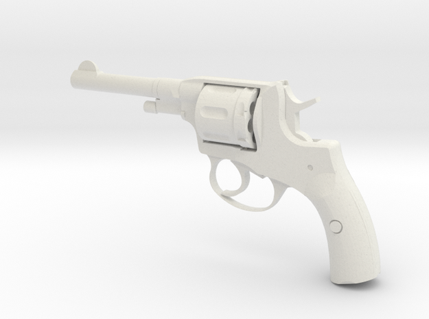 Nagant revolver 1:3 scale in White Natural Versatile Plastic