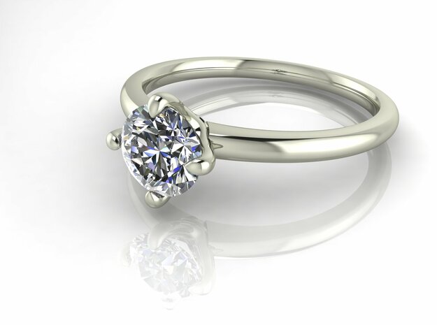 Classic Solitaire 21 NO STONES SUPPLIED in Fine Detail Polished Silver