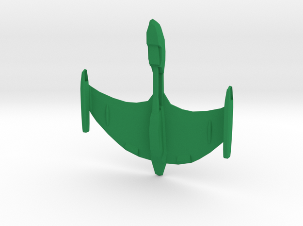 Romulan - Battleship in Green Processed Versatile Plastic
