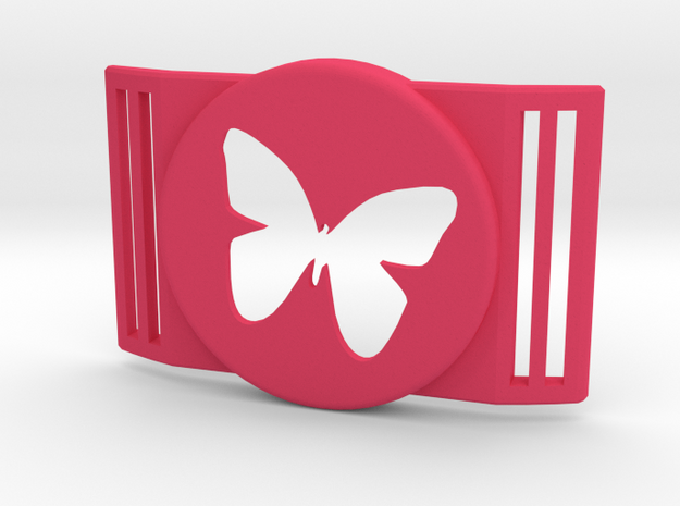 Freestyle Libre Shield - Libre Guard BUTTERFLY in Pink Processed Versatile Plastic